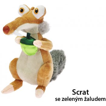 Doba Ledová 5 Super Soft kamarádi Scrat se zeleným žaludem 27 cm od 129 Kč  - Heureka.cz