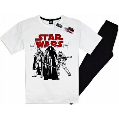 Star Wars The Force Awakens pánské pyžamo kr.rukáv bílo černé