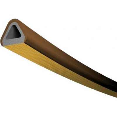 Těsnění TLT do oken a dveří, profil D 100 H, 9 x 8 mm, hnědé, 2 x 50 m | Zboží Auto