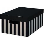 úložná krabice s víkem 28x37x18 cm/2ks/bal černá č.604.10 – Zboží Mobilmania