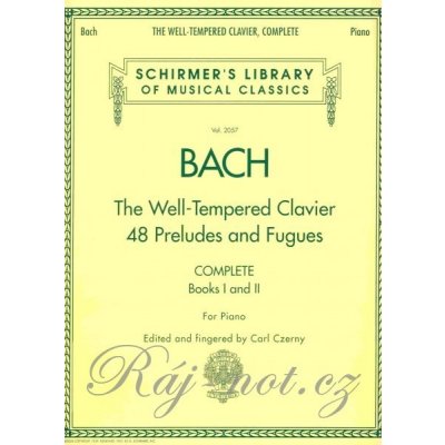 Bach The Well-Tempered Clavier Dobře temperovaný klavír Complete books 1 & 2 – Hledejceny.cz