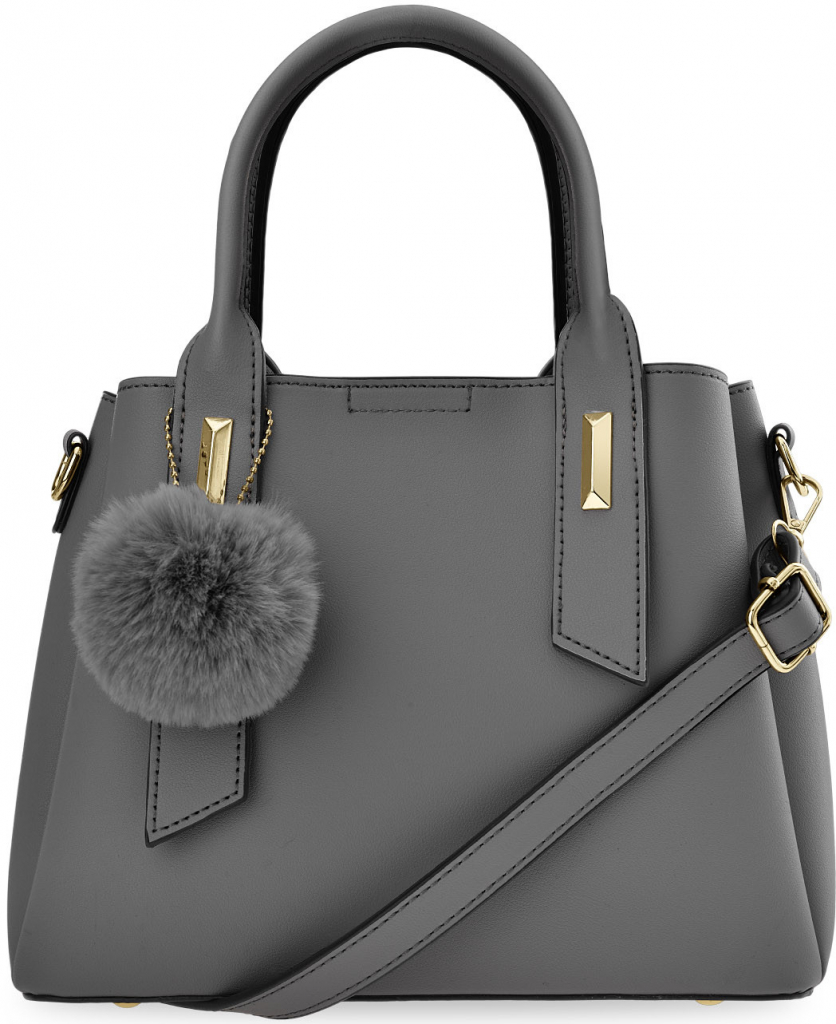 Klasická dámská kabelka elegantní kufřík taška typu shopper s kroužkem na  klíče šedý od 519 Kč - Heureka.cz