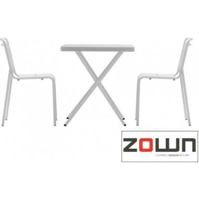 ZOWN Zahradní set BISTROT 70, bílý SP-BT009X001A-WHSP-SK014F001A-WH