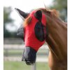 Maska proti hmyzu a třásně Premier Equine Maska proti hmyzu Comfort Tech Lycra s nosem červená