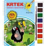 Krtek omalovánka s vodovými barvami a štětcem – Zboží Dáma