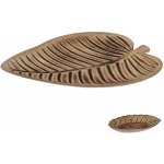 H&L Dřevěný dekorační tác List 31x28x2,5cm HZ1210100 – Zboží Mobilmania