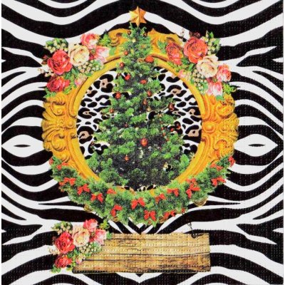 Ubrousek 33 x 33 cm Vánoční stromeček – HobbyKompas.cz