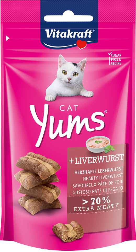 Vitakraft Cat Yums pamlsky pro kočky Jitrnice 6 x 40 g