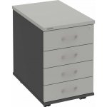 Hobis K 34 C P 4 zásuvky podél 60 cm šedá – Hledejceny.cz