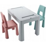 Tega Teggi Multifun 2+1 Komplet Stoleček + Židličky Grafit / Hořčice – Zboží Dáma