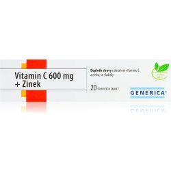 Generica Vitamin C 600 mg + Zinek 20 tablet