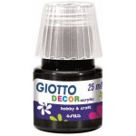 Akrylová barva Giotto Decor matt 25 ml černá – Zboží Mobilmania