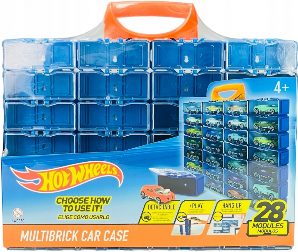 Toys Hot Wheels Multibrick Car Case 28 cars