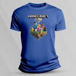 Sandratex dětské tričko s potiskem Minecraft World Královsky modrá – Zbozi.Blesk.cz