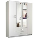 Topeshop Roma 4D2S se zrcadlem bílá – Zboží Dáma