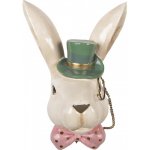 Clayre & Eef Nástěnná dekorace zaječí hlava s kloboukem 17*11*25 cm – Hledejceny.cz