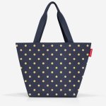 Reisenthel Shopper M Metallic dots blue – Sleviste.cz