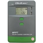 Qoltec 53662 MPPT solární regulátor 30A Ovládání přes Bluetooth aplikaci v mobilu 12V 24V LCD 2 x USB AGM GEL LiFePO₄ – Zboží Mobilmania