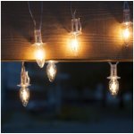 Exihand LED Venkovní vánoční řetěz CONE FILAMENT 20xE10 19m čirá teplá bílá IP44 EX0124 – Hledejceny.cz