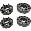Sada adaptérů na kola 5x5 @ 5x4,5, Černá, Hliník, 4 ks, Jeep Wrangler JK, Grand Cherokee WJ, WK, Commander XK @ Jeep Wrangler TJ, YJ, Cherokee XJ ...