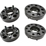 Sada adaptérů na kola 5x5 @ 5x4,5, Černá, Hliník, 4 ks, Jeep Wrangler JK, Grand Cherokee WJ, WK, Commander XK @ Jeep Wrangler TJ, YJ, Cherokee XJ ... | Zboží Auto