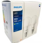 Philips 8719514471092 LED žárovka CorePro E27 8W/60W 806lm 2700K A60 bílá 2-set – Hledejceny.cz