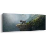 Obraz - Slůně na vrcholku Taj Mahal, jednodílný 100x40 cm – Hledejceny.cz