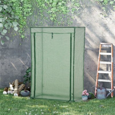 Outsunny S ocelovým rámem 100x50x150 cm zelený – Zboží Dáma