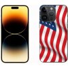 Pouzdro a kryt na mobilní telefon Apple Pouzdro mmCase Gelové iPhone 14 Pro Max - USA vlajka