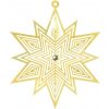 Vánoční dekorace MFP Paper 8885955 vločka zlatá závěs vánoční plech. 8cm 1805B-129.10/001