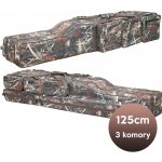 Obal na prut Suretti tříkomorový Camo - 125 cm