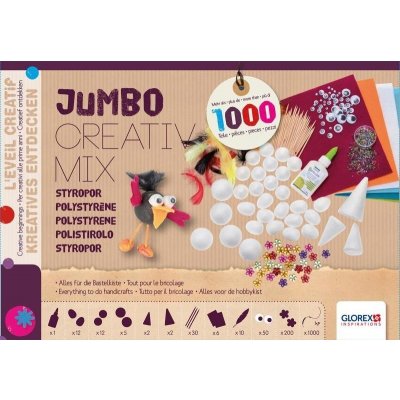 Glorex Jumbo kreativní sada polystyren 1000 ks – Hledejceny.cz