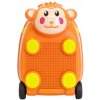 Cestovní kufr PD Toys se stavebnicí 1706 opička-oranžová 46 x 33,5 x 30,5cm