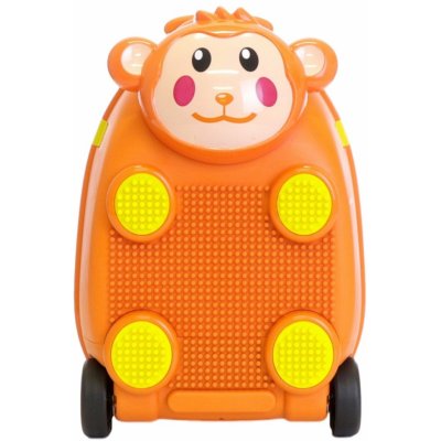 PD Toys se stavebnicí 1706 opička-oranžová 46 x 33,5 x 30,5cm – Zboží Mobilmania