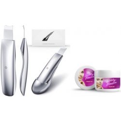 BeautyBiowave celotělově kovová sonická špachtle SILVER