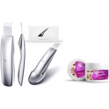 BeautyBiowave celotělově kovová sonická špachtle SILVER