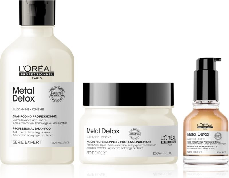 L’Oréal Professionnel Serie Expert hloubkově čisticí šampon pro barvené a poškozené vlasy 300 ml + hloubkově vyživující maska pro barvené a poškozené vlasy 250 ml + vyživující olej