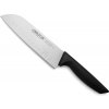 Kuchyňský nůž Arcos Nůž Santoku s ostřím Granton řada NIZA Černá 314mm