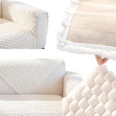 RealG RC-K-1183 Přehoz na pohovku elastický 70 x 150 cm, bílý – Zboží Dáma