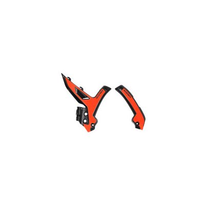 Acerbis Chrániče rámu X-Grip Frame Protector KTM SX / SXF 23- EXC 24- Black Orange | Zboží Auto