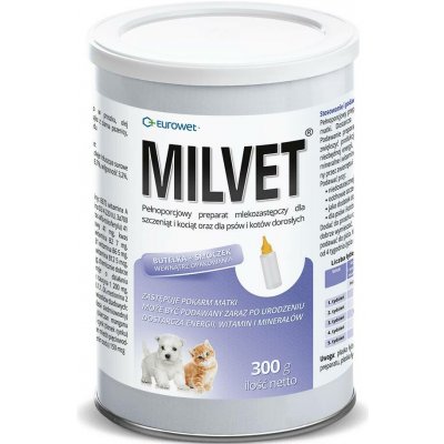 Eurowet Milvet mléko pro štěňata a koťata 300 g – Hledejceny.cz