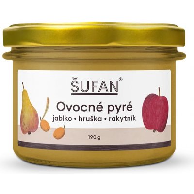 Šufan Pyré jablko-hruška-rakytník 190 g – Zbozi.Blesk.cz