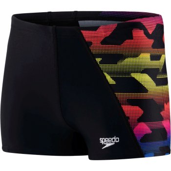 Speedo Digital Allover Shorts - Black/Yellow