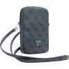 Baterie pro bezdrátové telefony Guess PU 4G Triangle Logo Walltet Phone Bag Zipper Black