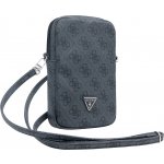 Guess PU 4G Triangle Logo Walltet Phone Bag Zipper Black – Sleviste.cz