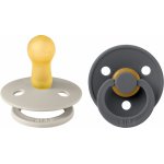 Bibs kaučuk dudlík r. 2 Pack iron/sand 2 ks – Zboží Mobilmania