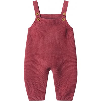 Lupilu Dívčí pletené laclové kalhoty s BIO bavlnou červená – Zboží Dáma