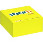 Samolepicí bloček Stick'n by HOPAX Kostka, 76 x 76 mm, 400 lístků, neon žlutý – Hledejceny.cz