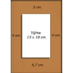 Okrová tm. Pasparta A4 na výšku – Zboží Živě