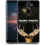 Zadní obal pro mobil Nokia 8 Sirocco - HEAD CASE - Hudební skupina Imagine Dragons - Smoke and Mirrors (Plastový kryt, obal, pouzdro na mobil Nokia 8 Sirocco - Imagine Dragons - logo smoke and mirrors – Zboží Živě